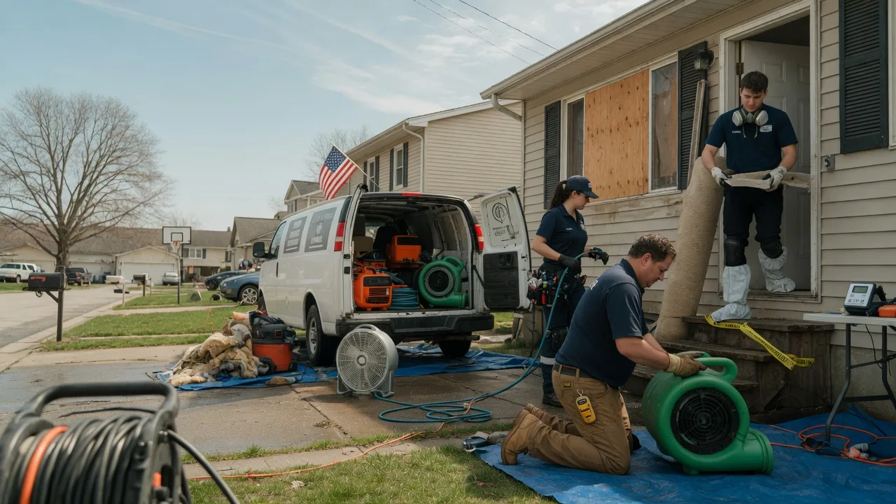 Water Damage Restoration in Harrisonville, PA near me